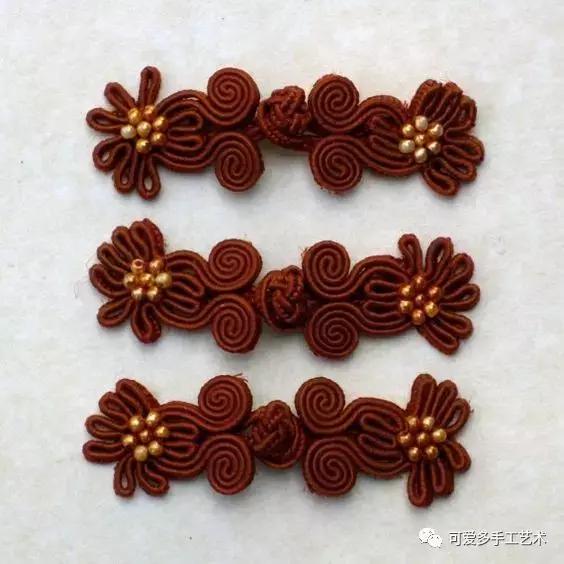 手工盘扣最简单版,用布做盘扣慢动作教程