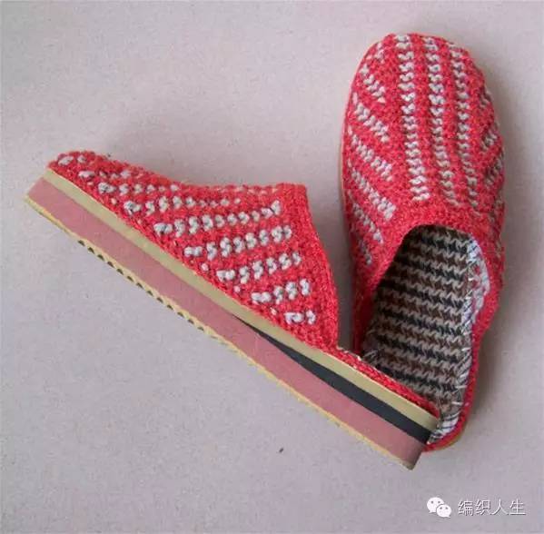 棒针毛线拖鞋编织教程全过程简单,毛线拖鞋棒针水草花编织视频