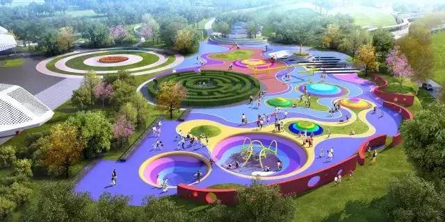 中山儿童公园全景,儿童乐园树屋详图