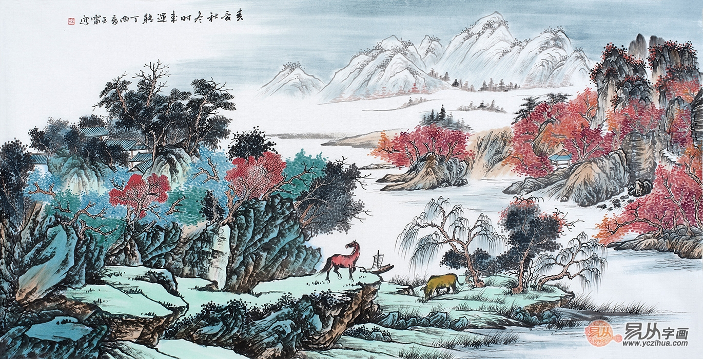 生意人办公室挂什么山水画最吉利,生意人办公室挂什么画最有深度