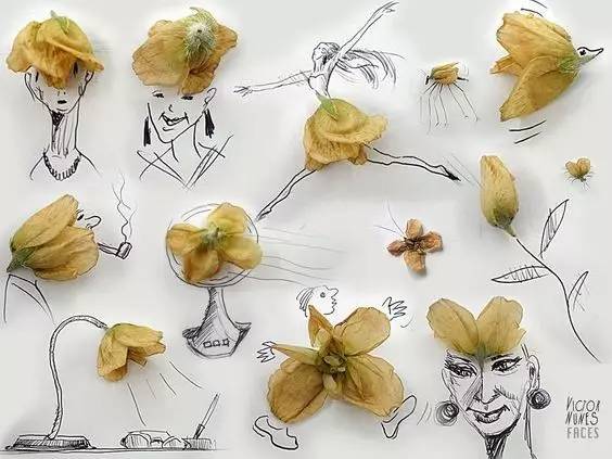 100幅治愈系铅笔小插画,铅笔创意插画