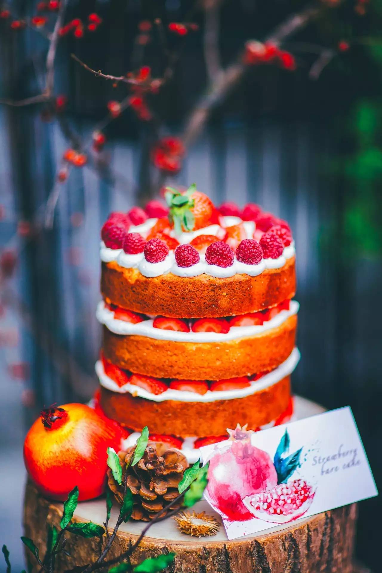 庭院婚礼中式红色系,红蓝撞色庭院中式婚礼