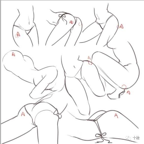 如何画好女性臀部和腿部,要想臀部练得好