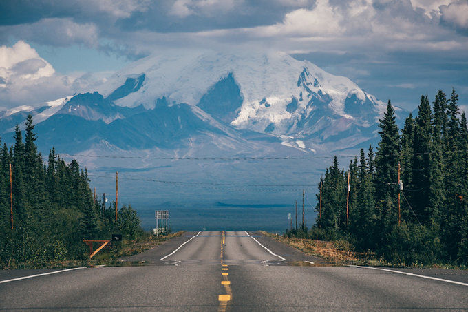 阿拉斯加游记仰望北极光,阿拉斯加走在路上