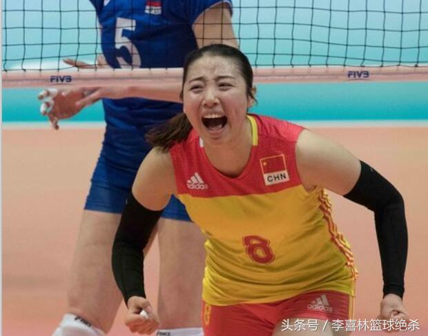 女排主力队员朱婷,19岁女排天才新星