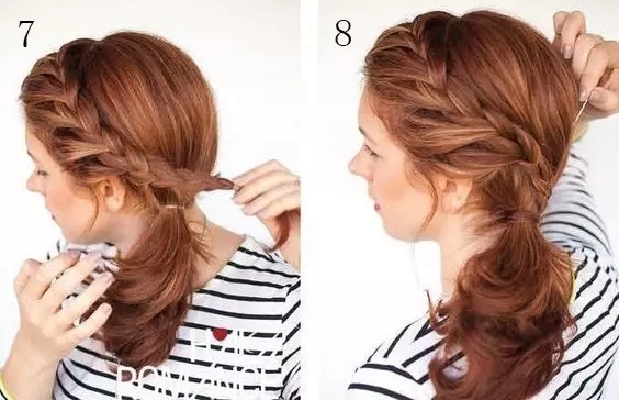 年会发型中长发编发大脸,编发简单易学中长发适合大脸