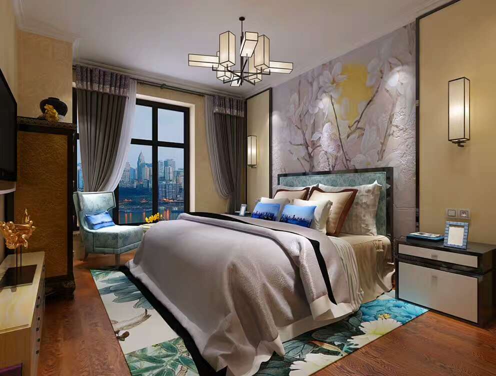 石家庄半岛名邸装修效果图大全,石家庄中冶德贤公馆138平米装修