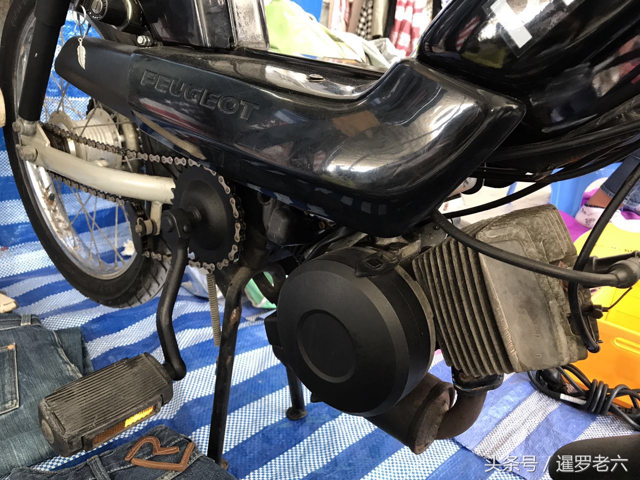 能骑着走的“标志摩托车”您见过不？开价五千，您觉得值不？