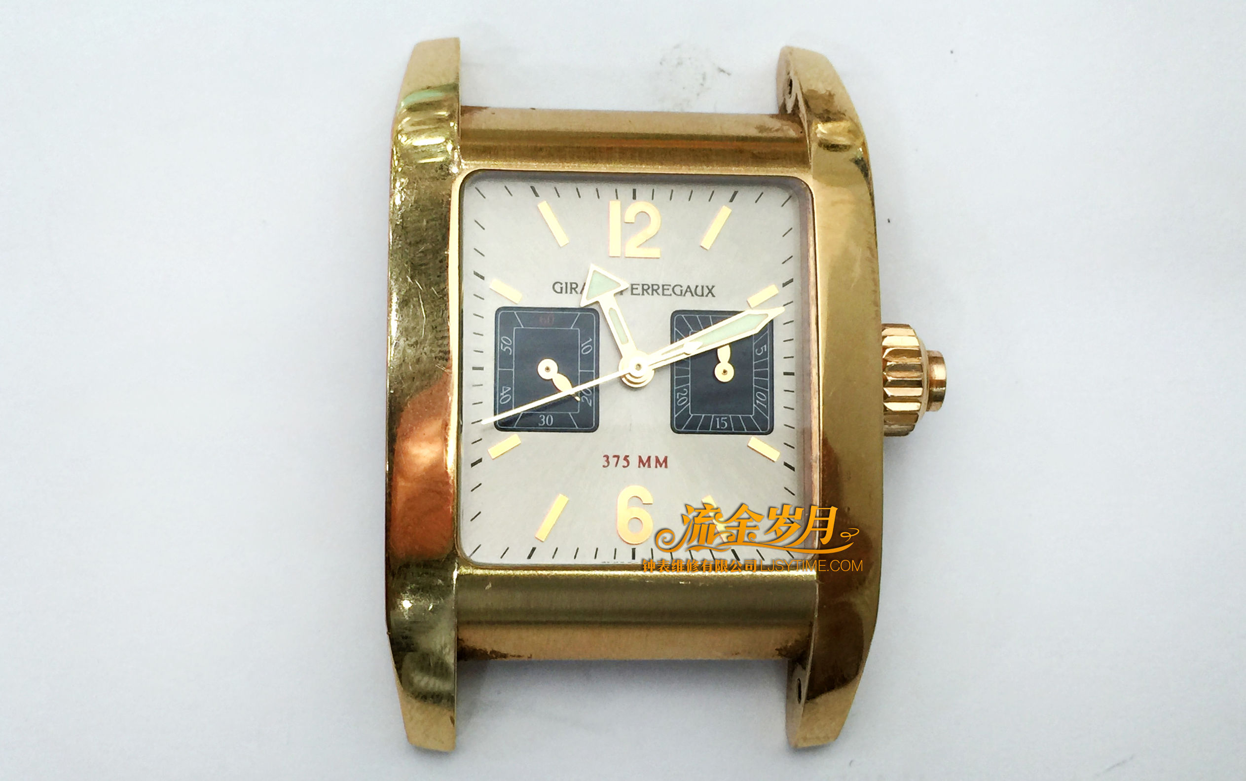 手表进水导致停走,不及时洗油真的很伤!把芯生锈断掉要换,机芯满是锈迹~看芝柏单按钮计时洗油后焕然一新