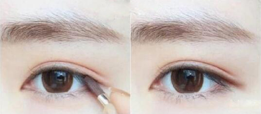 单眼皮内双怎么画才简单又好看,单眼皮稍微内双怎么画眼线
