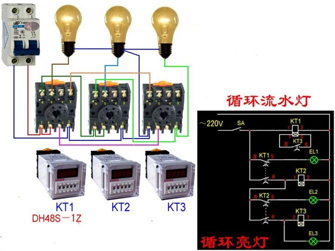 分励脱扣断路器与电表的接线图,断路器线圈与电表接线图