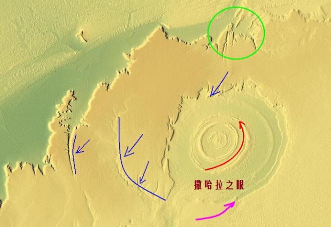 世界上最原始的大眼睛,撒哈拉沙漠之眼地质作用