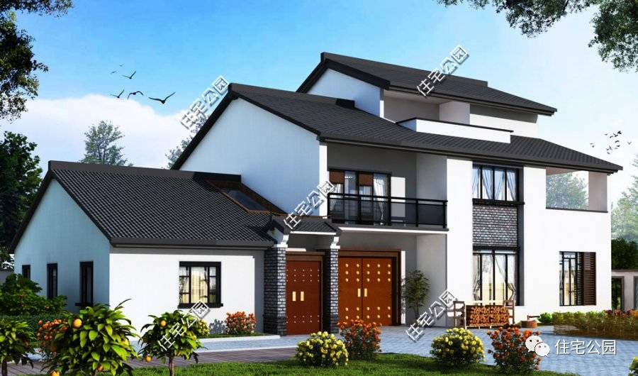 60套农村别墅设计图轻钢三层,60套农村中式别墅设计图