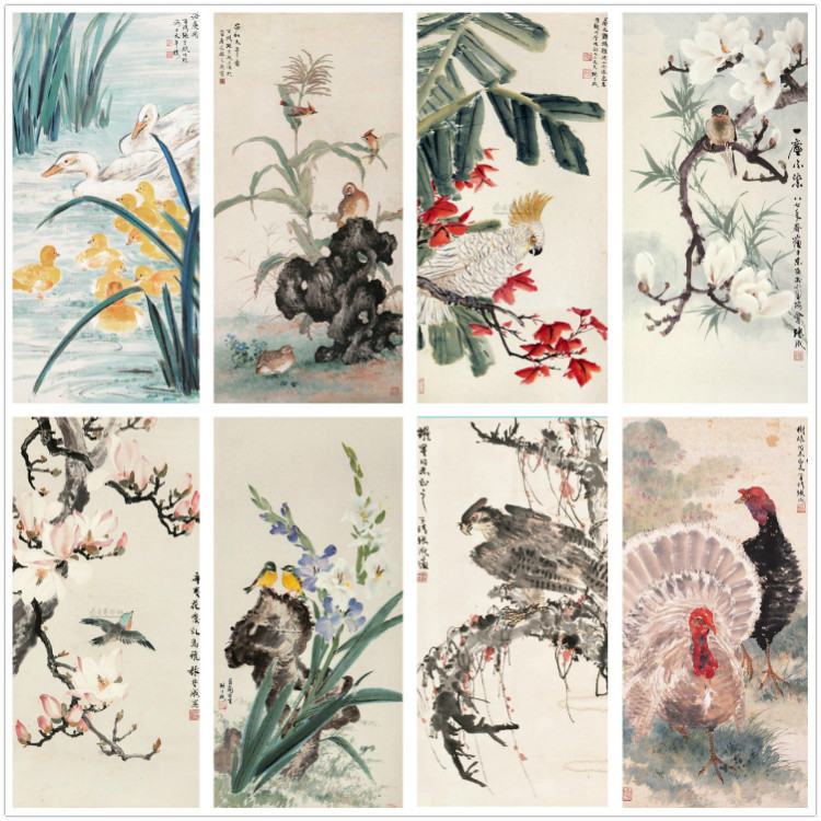 海派花鸟画谁的比较好,海派名家张雄花鸟画