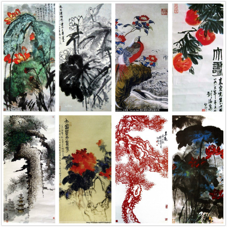 海派花鸟画谁的比较好,海派名家张雄花鸟画