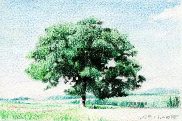 零基础学用彩铅画风景,彩铅画教程入门零基础风景