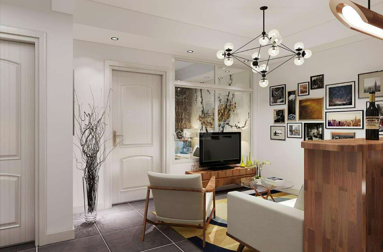 适合北欧风的客厅瓷砖,北欧简约风瓷砖上墙装修