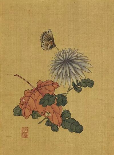 陈洪绶笔下的花鸟草虫,陈洪绶草虫画