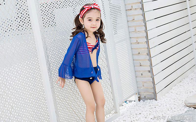 美人鱼防晒海边度假穿搭儿童泳衣,儿童美人鱼泳衣带尾巴搭配兔耳朵