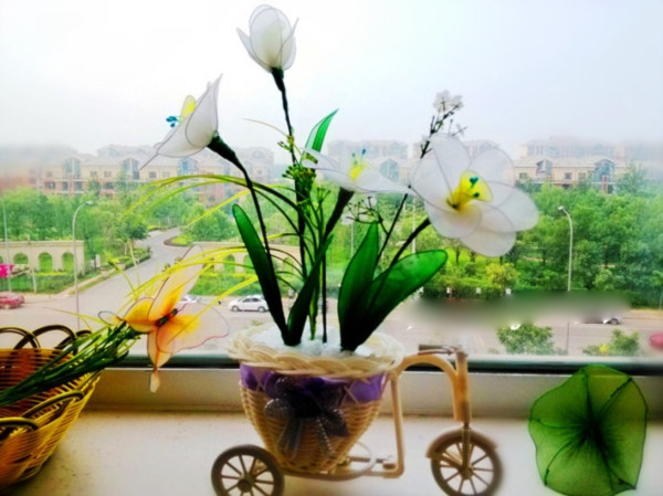 丝网花手工教程,情人节玫瑰花单支丝网花