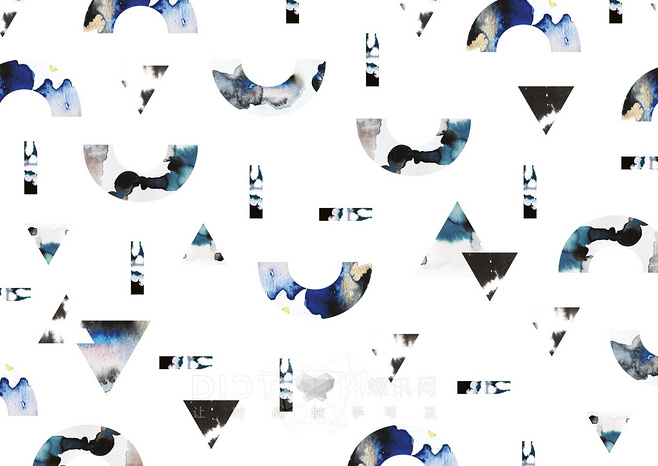 秀场系列服装配色效果图,彩色印花时尚秀图片高清