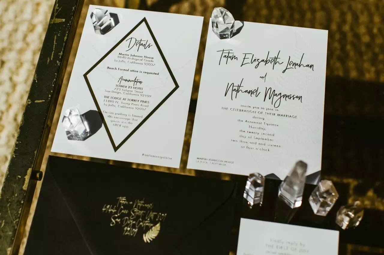 复古婚礼请柬心形,超有设计感的婚礼请柬模板