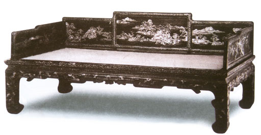 明式家具罗汉床款式,五屏风罗汉床和七屏风罗汉床