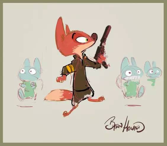 《疯狂动物城》|引爆朋友圈的好玩细节（附表情包和手绘原稿）