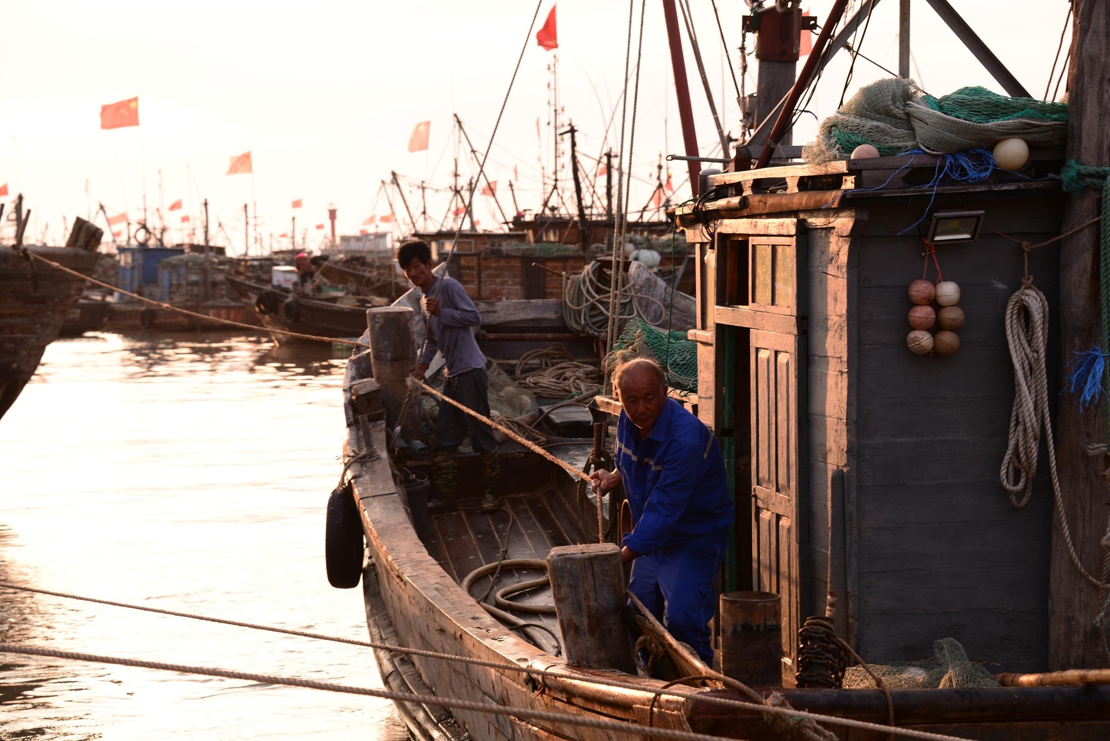 码头渔民工作的照片,码头渔民生活纪录片