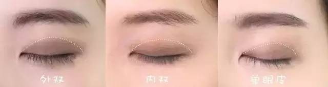 一个内双一个多眼皮眼妆教程,适合单眼皮内双眼妆正确画法