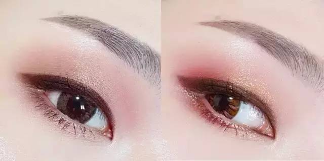 一个内双一个多眼皮眼妆教程,适合单眼皮内双眼妆正确画法