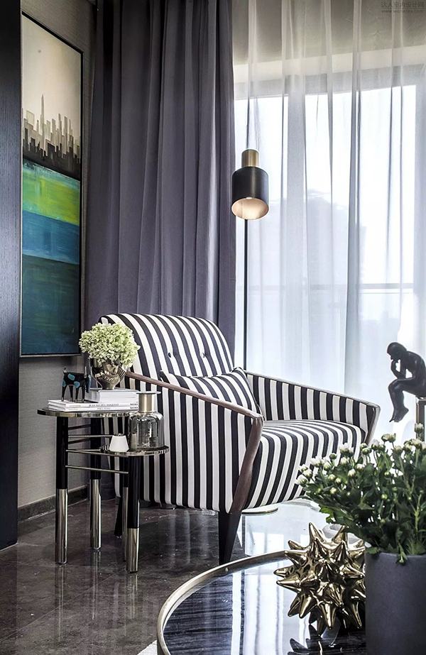 包头御融观邸效果图,包头富力113平米三室两厅装修