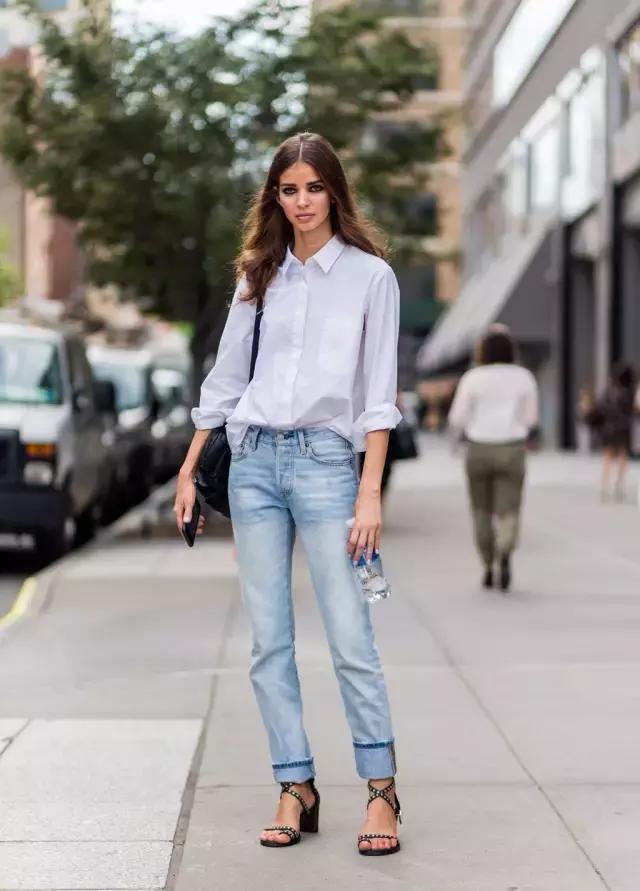 高腰裤不显肉肉,小个子显高高腰裤裙