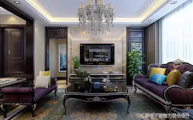 8款客厅大理石电视墙告诉你，有时候装修的档次也就一墙之差