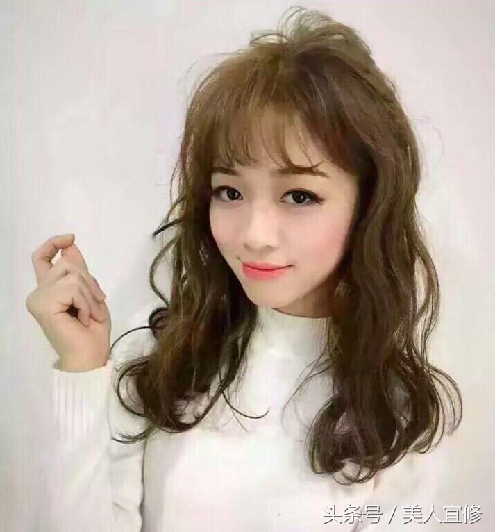 隐形烫全烫卷发发型图片,烟花烫卷发男生发型