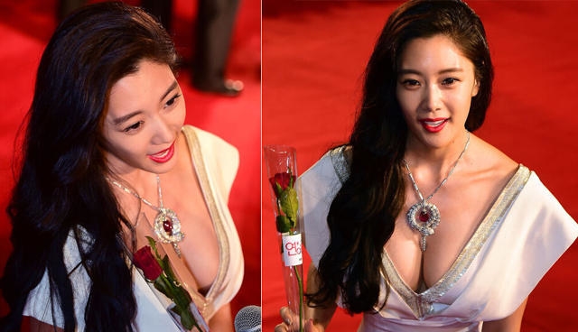 韩国女明星红毯简单大方,韩国女星红毯衣着暴露引争议