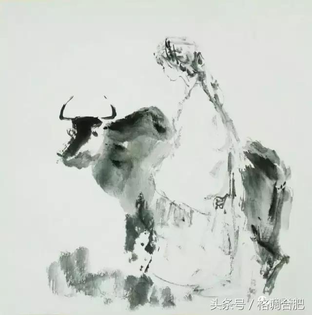 痴迷画画,除了教书就是水墨画