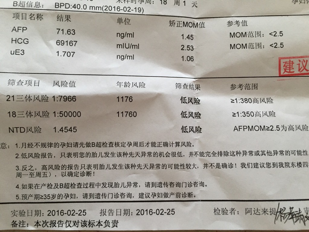 刚怀孕20天的抽血检查报告单,孕妈必须要看懂的孕检报告