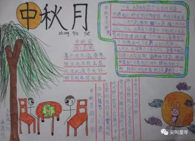 中秋节的灯笼简单又漂亮创意,中秋手工灯笼手抄报文字