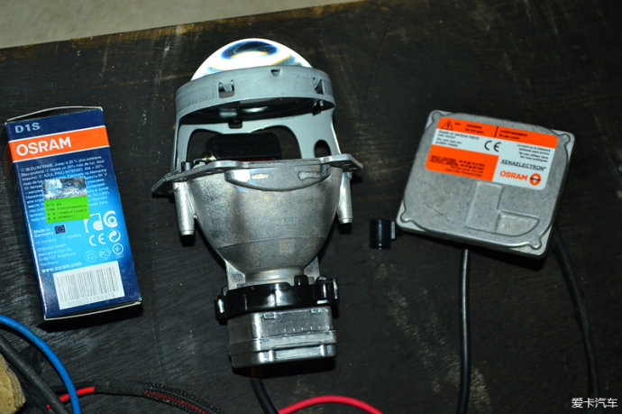 北极星车灯改造,北极星改灯图片