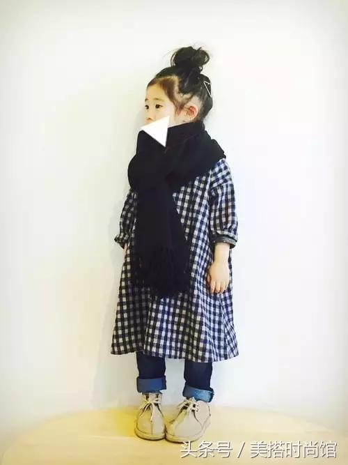 150小个子童装穿搭中性风,日系穿搭女童图