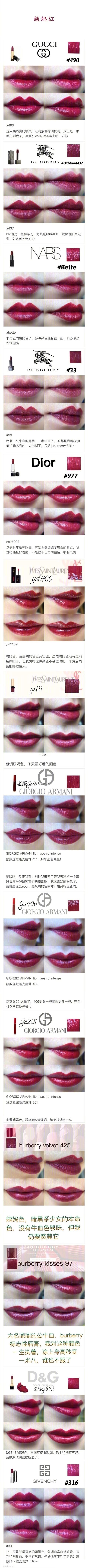 最近流行的口红大牌口红,史上最全的口红集合