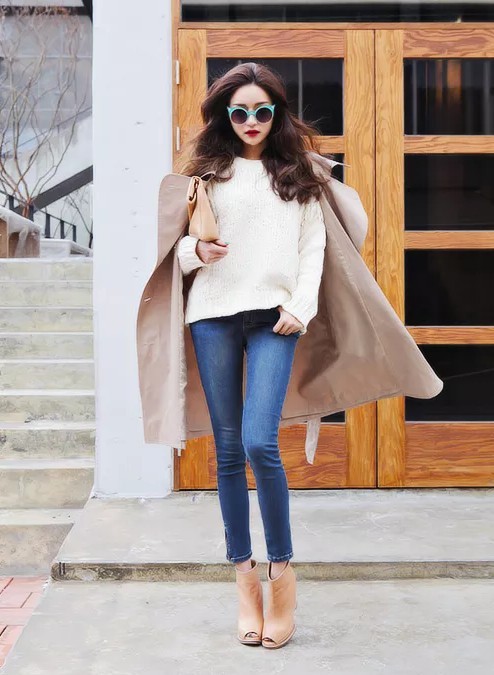 牛仔穿出法系高级感,牛仔系类穿出大牌感觉