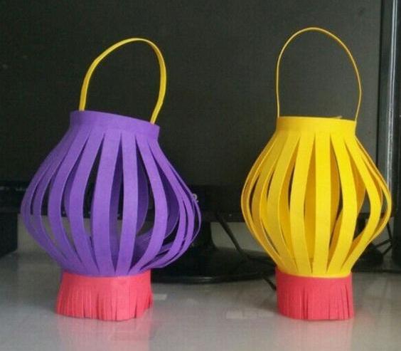 幼儿园第一个手工作品灯笼,幼儿园小朋友制作灯笼美篇