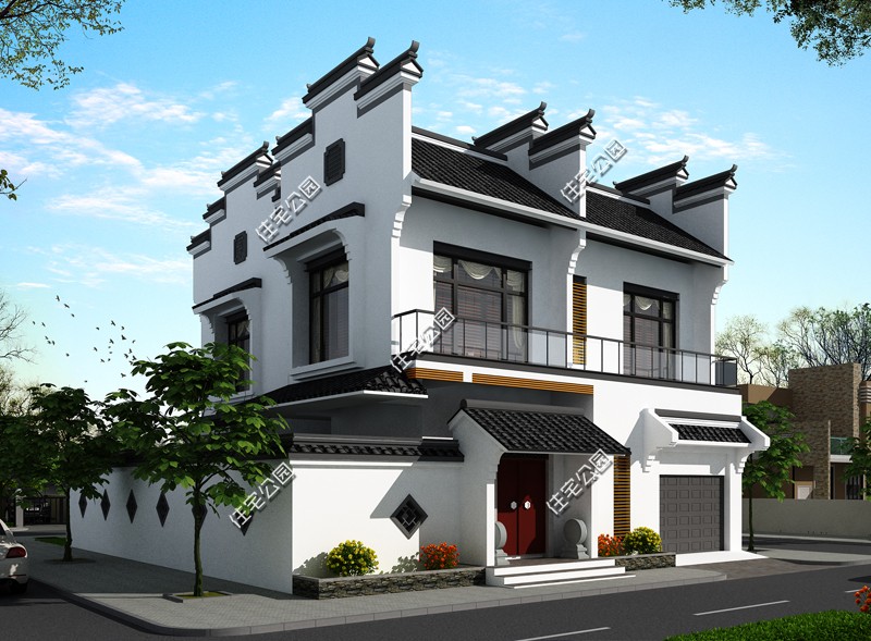 徽派农村别墅设计,农村徽派别墅设计方案