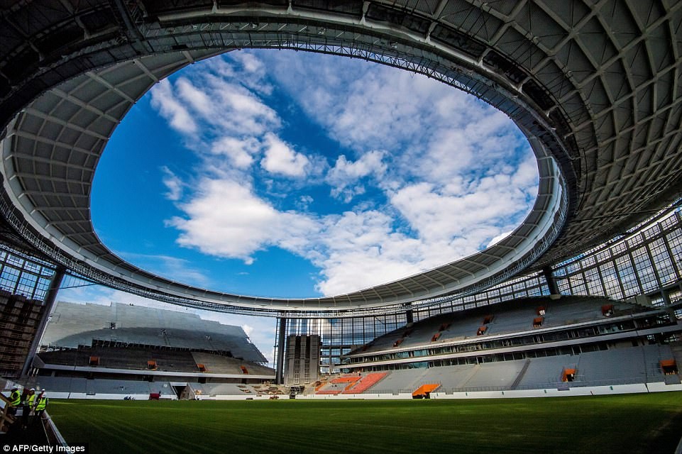 俄罗斯世界杯各球场,2018年俄罗斯世界杯球场分布