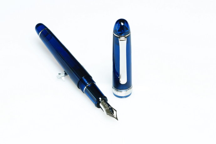 只为那抹蓝白金3776河口湖纪念版钢笔评测