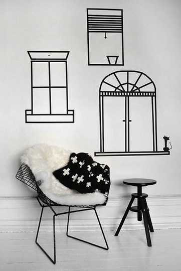 纸胶带也能做出创意画,创意手工胶带画