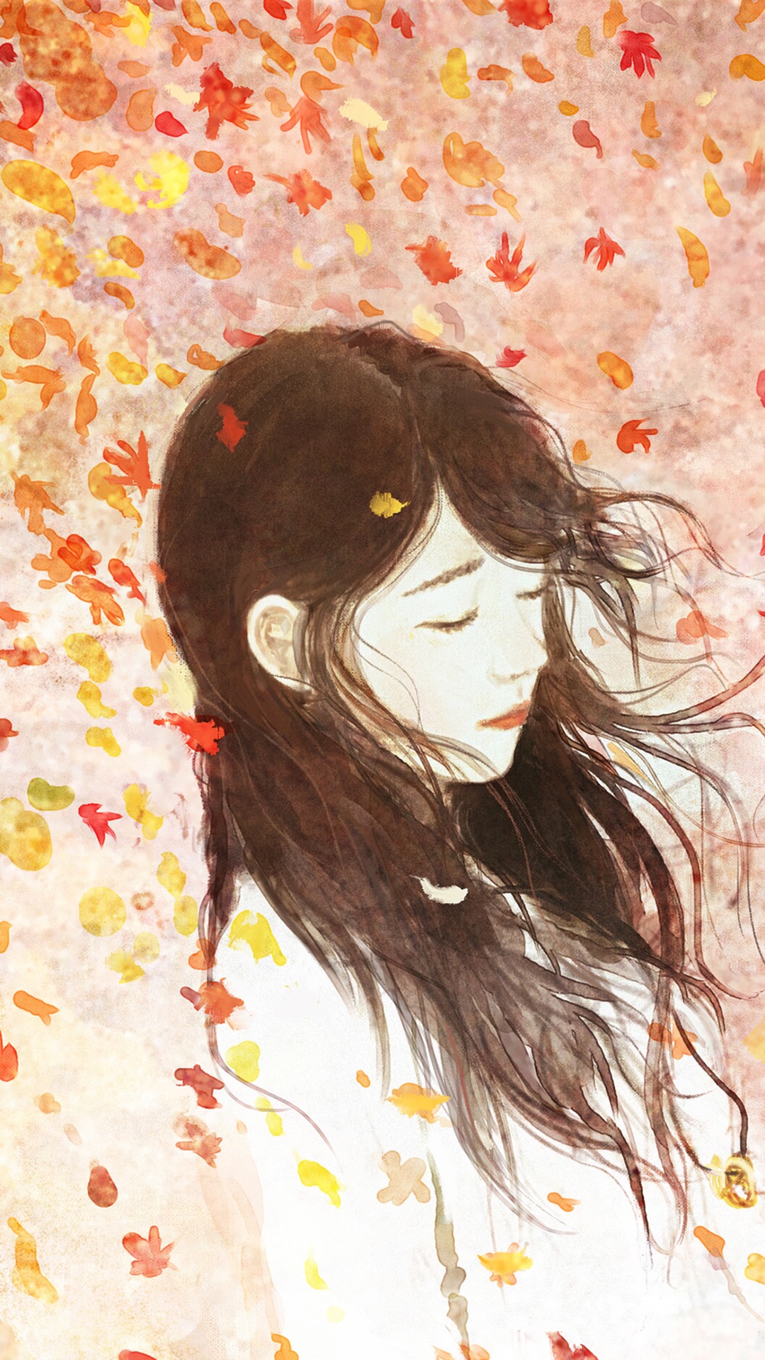 锁屏和桌面壁纸一套唯美,4k佛系唯美意境黑色锁屏壁纸