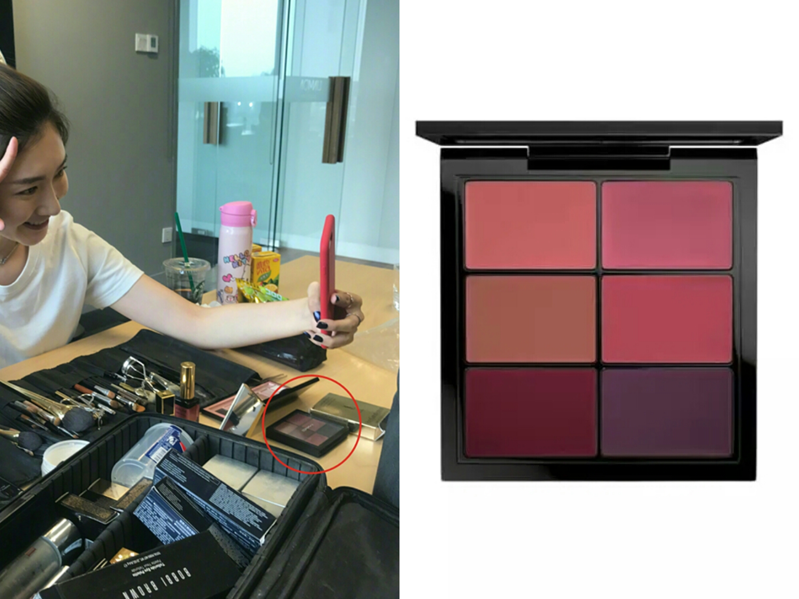 江疏影同款蓝色保温杯,江疏影机场保温杯喝水